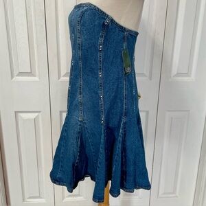 New Wild Fable Blue Denim Sleeveless Mini Dress